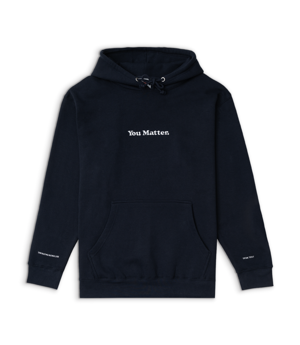 Grey you matter pullover on sale hoodie