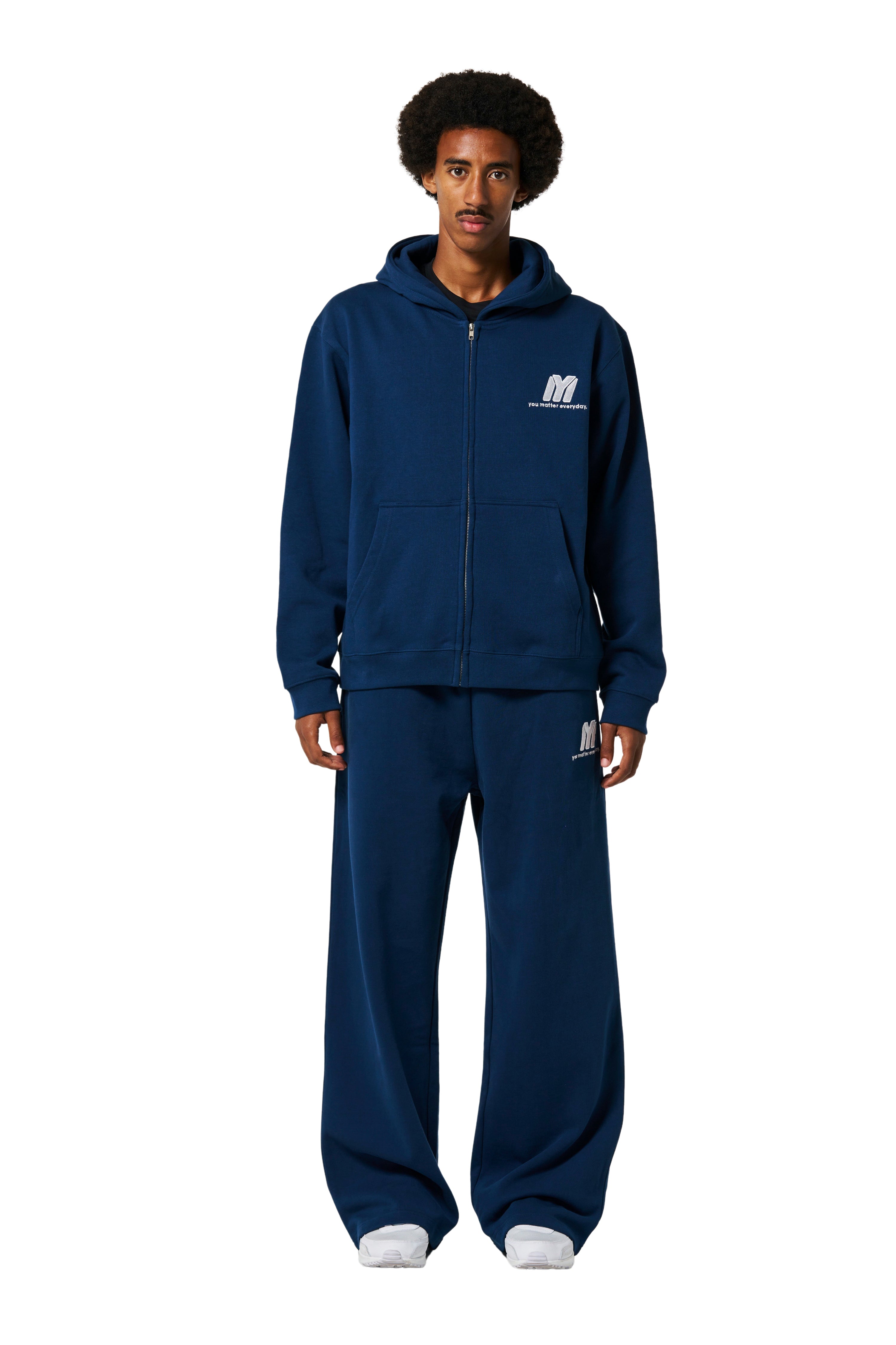 sudsudouest スウェットXL navy You Matter Everyday Zip Hoodie - Navy