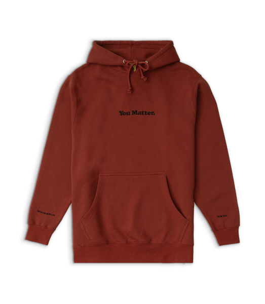 Brown you sale matter hoodie